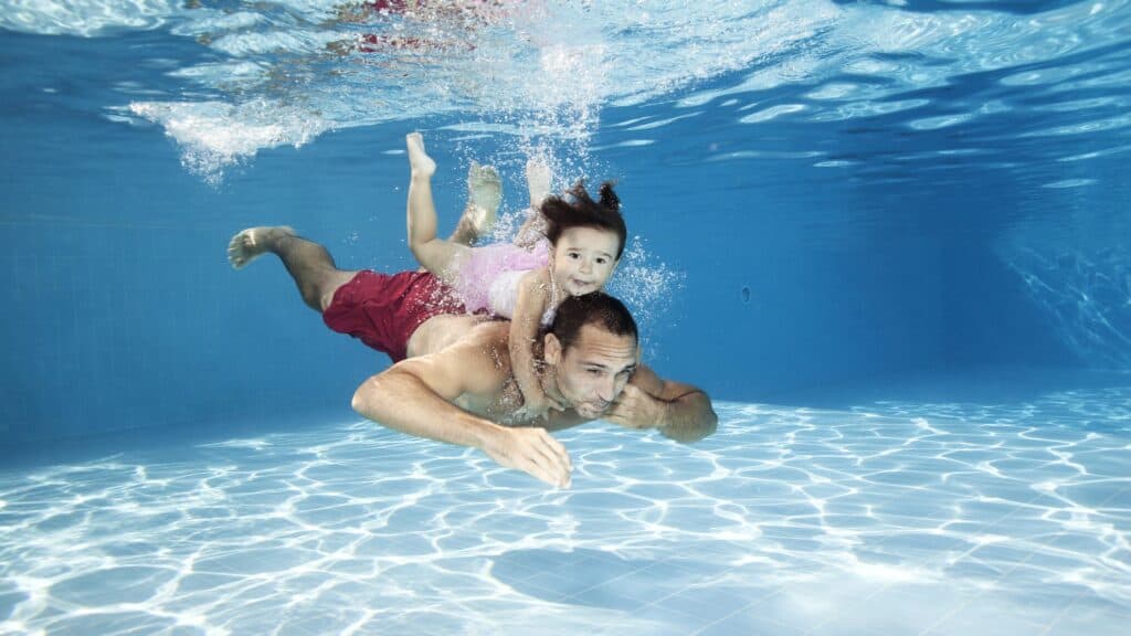 Swimming in pool